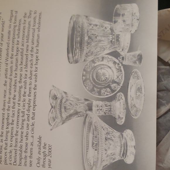 Crystal Wine Bottle coaster 🌟NIB 🌟 Waterford Millennium edition - Picture 8 of 9